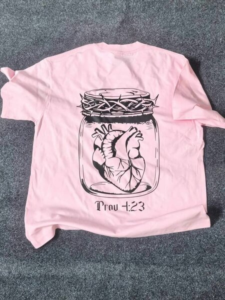 Nouvelle Créature T-shirt rose NC