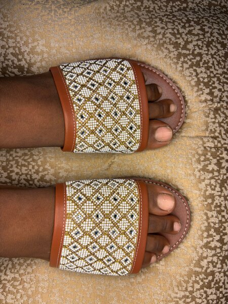 Sandales perlées élégantes