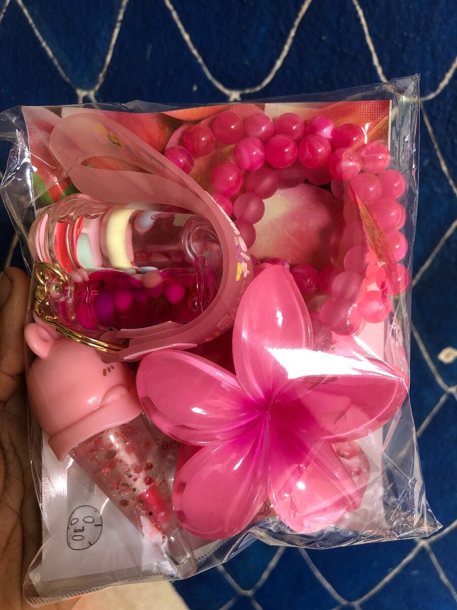Ensemble d accessoire rose