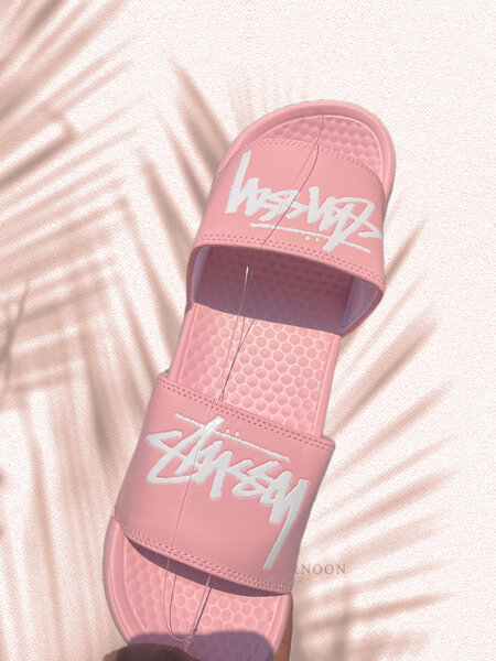 Claquettes roses tendance