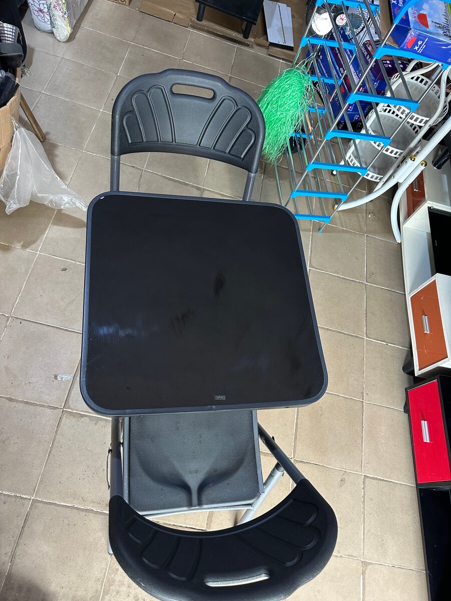 Set de Table Pliante Noir