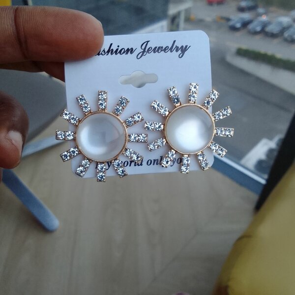 Boucles d'oreilles solaires cristal