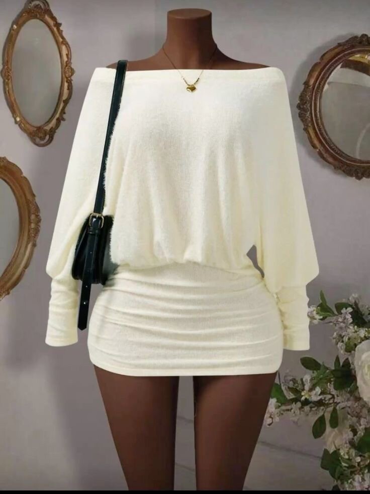 Robe moulante sans bretelles