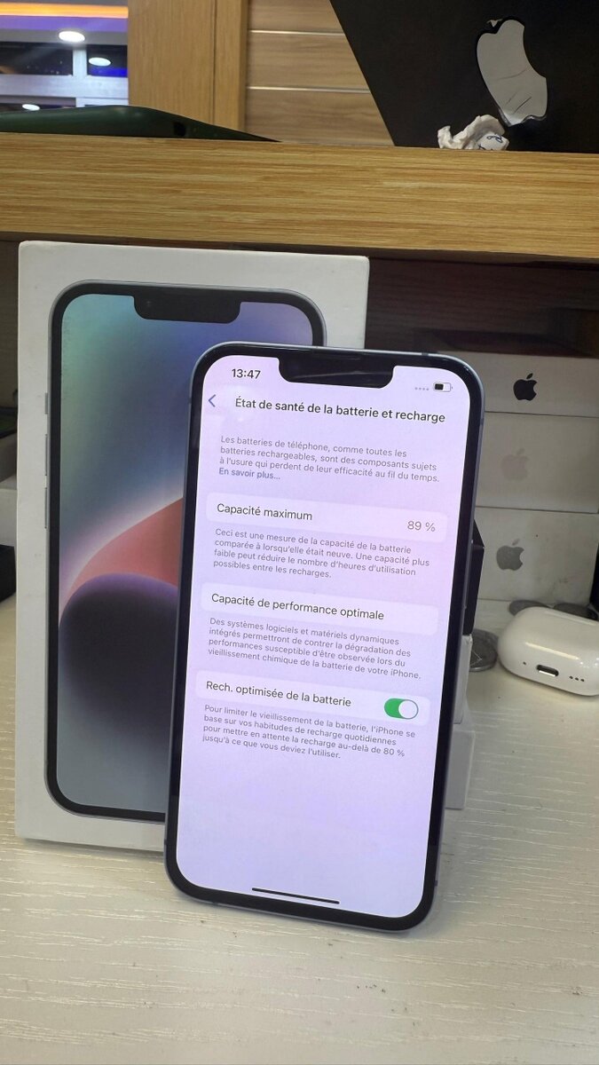 iphone 14 128giga état 10/10 deux puces  prix : 300.000f
