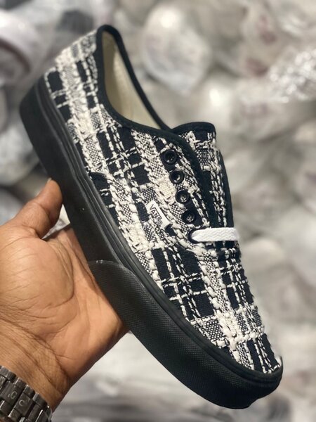 Baskets en tissu style chic