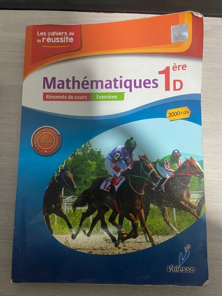 Livre de Mathématiques 1ère D