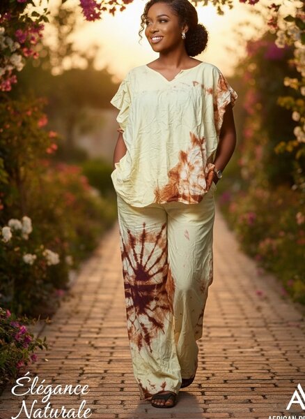 Tenue Femmes Tie-Dye Élégante