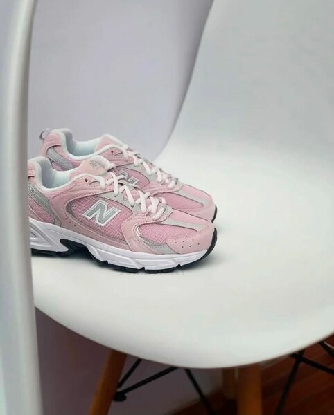 Baskets roses confort femme