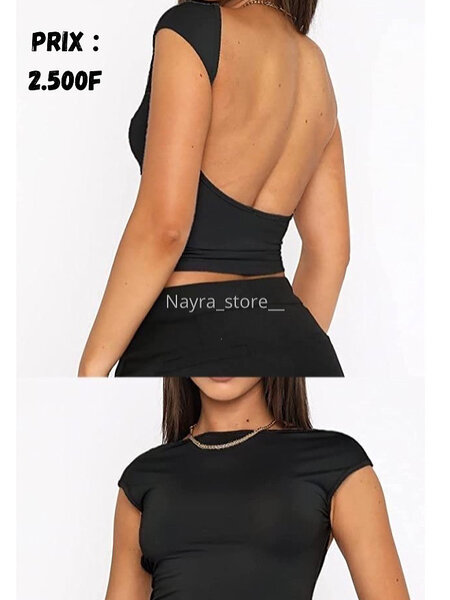 Top dos nu élégant