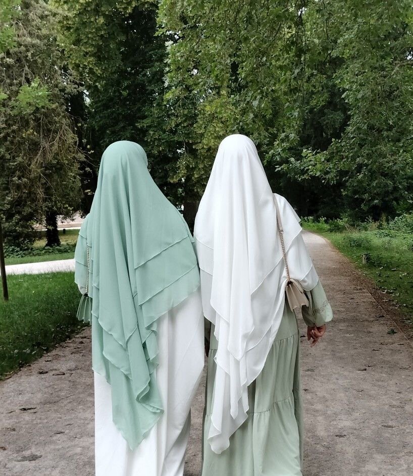 Ensemble khimar 3volant