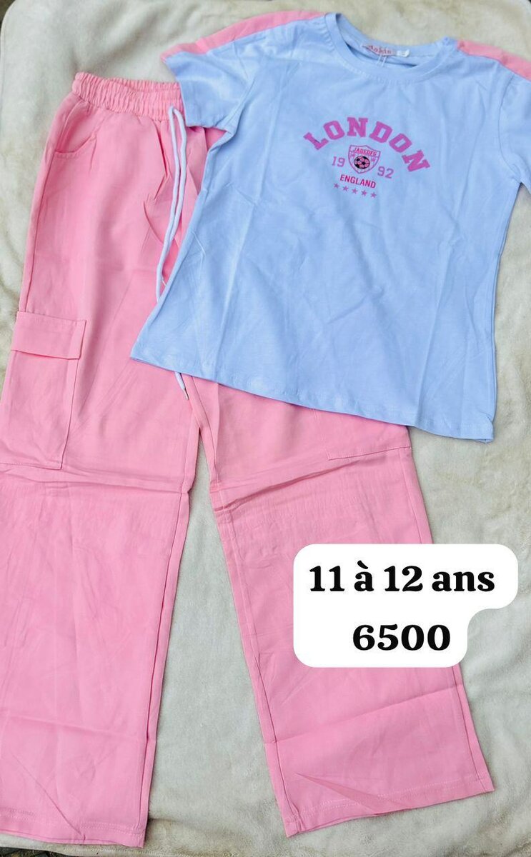 Ensemble Fille T-shirt et Pantalon