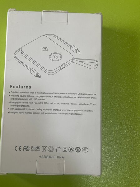 Chargeur Portatif Rapide USB