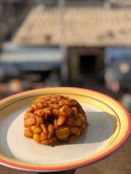Alloco poulet sauté