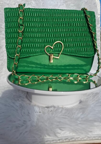 Sac bandoulière vert élégant