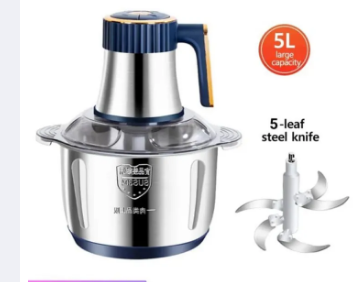Food Chopper Meat Mincer 5 Litre 5 Blades Electric Food Chopper Meat Mincer 5 Speeds Body Design Beautiful Durable Best Quality