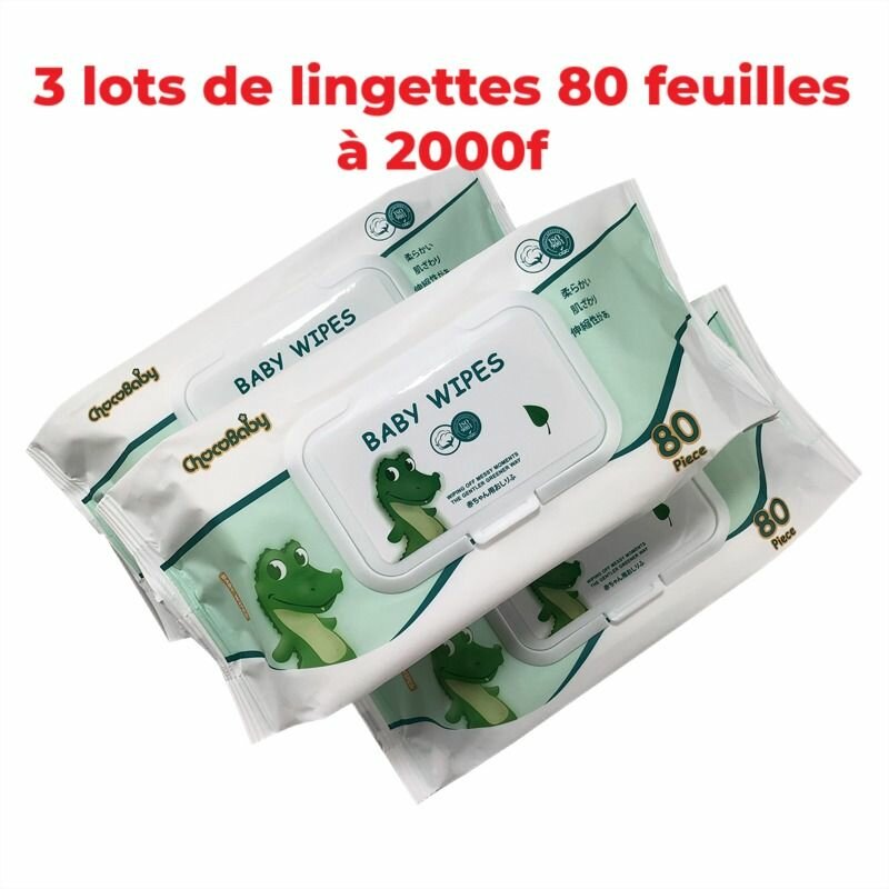 Lingettes Bébé Doux 80 Pièces