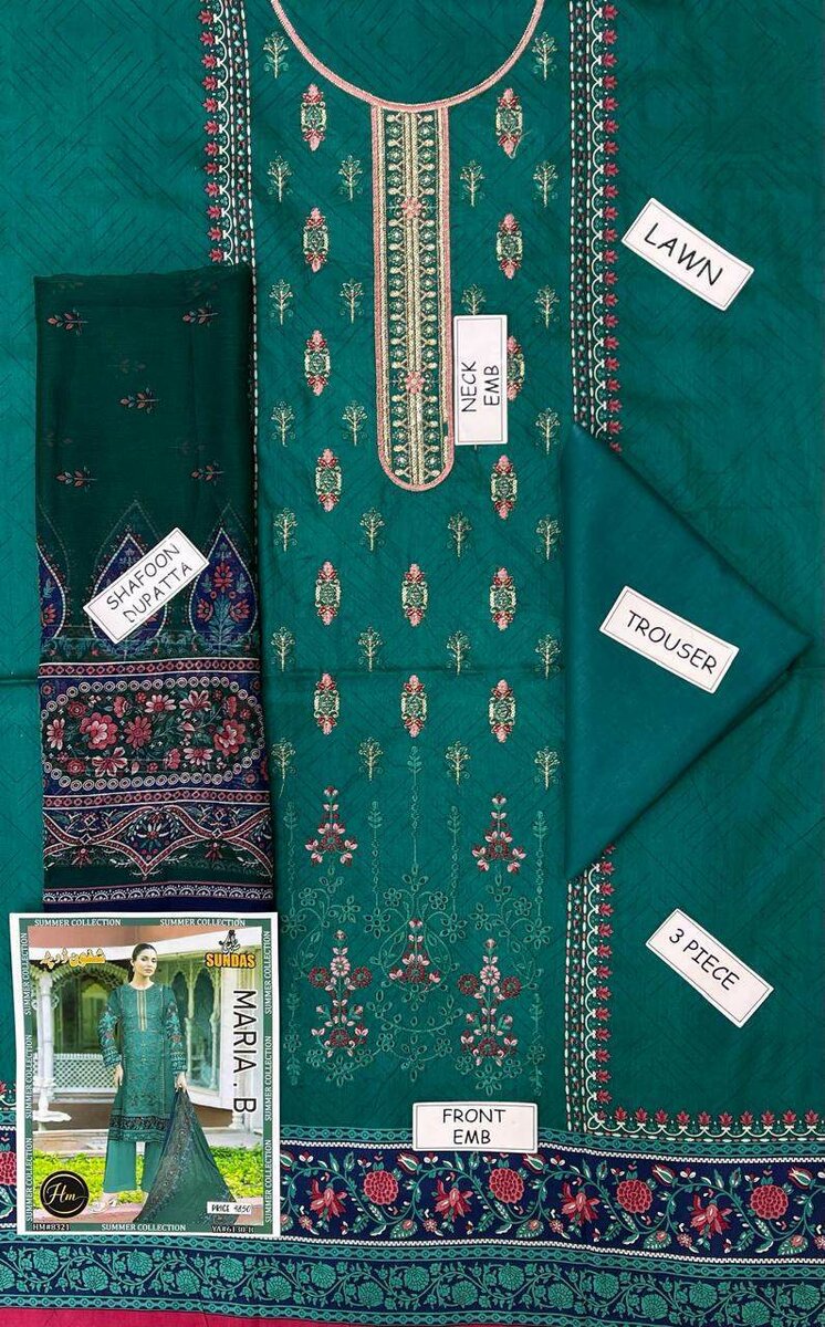 Printed lawn suit