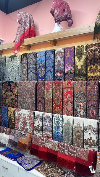 Павлопосадские  и туркменские платки