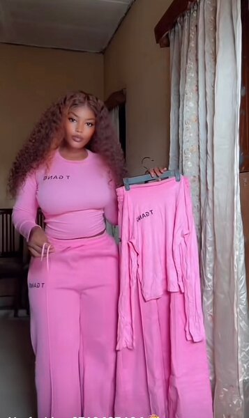 Ensemble casual rose confortable