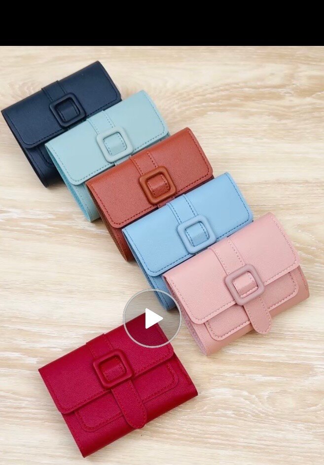 Porte-cartes en cuir pour femme