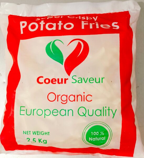 Frites surgelées 2.5kg × 4 = 10kg