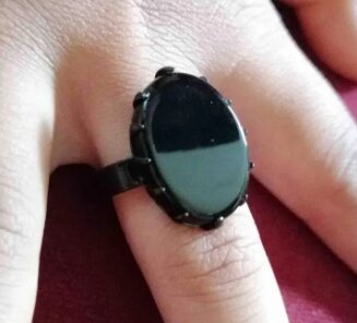Black stone Black Ring For Men and Boys