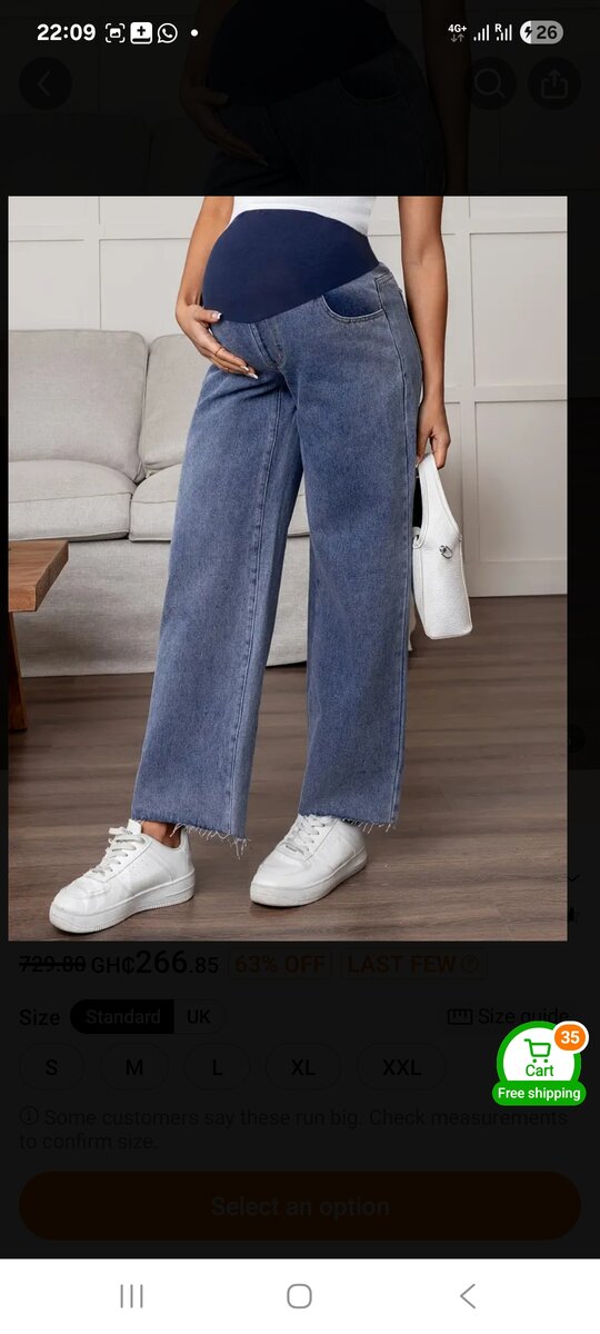 Jean de maternité stylé