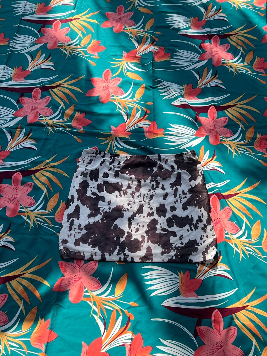 Jupe courte imprimée