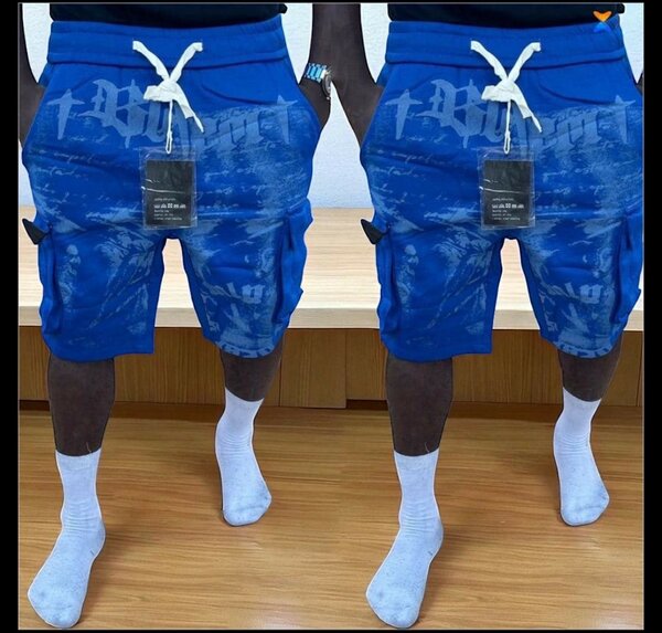 Shorts homme bleu tendance