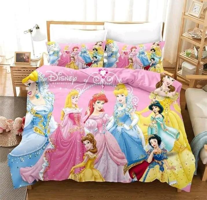 Duvet 2 pillow covers Disney princess