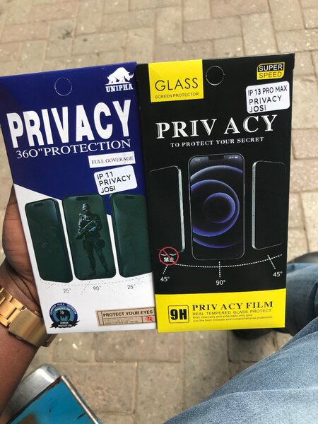 Privacy screen protectors