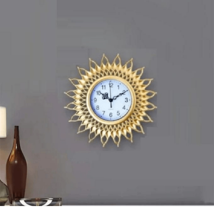 Horloge Murale Dorée Décorative