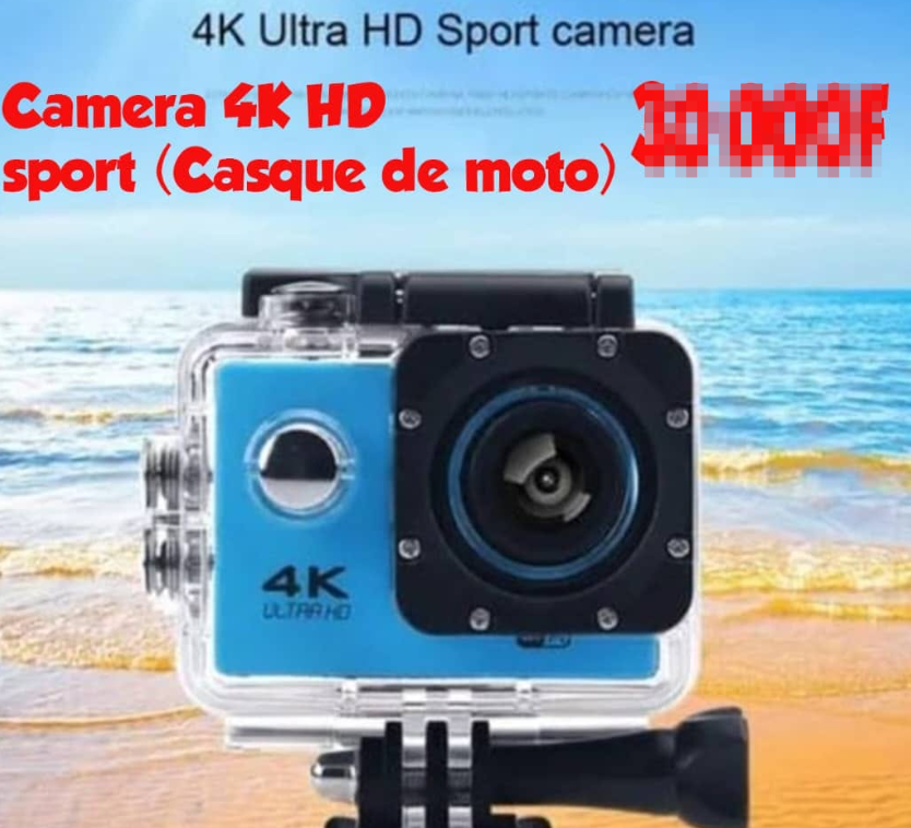 4K Ultra HD Sport camera  Camera 4K HD port (Casque de mote)
