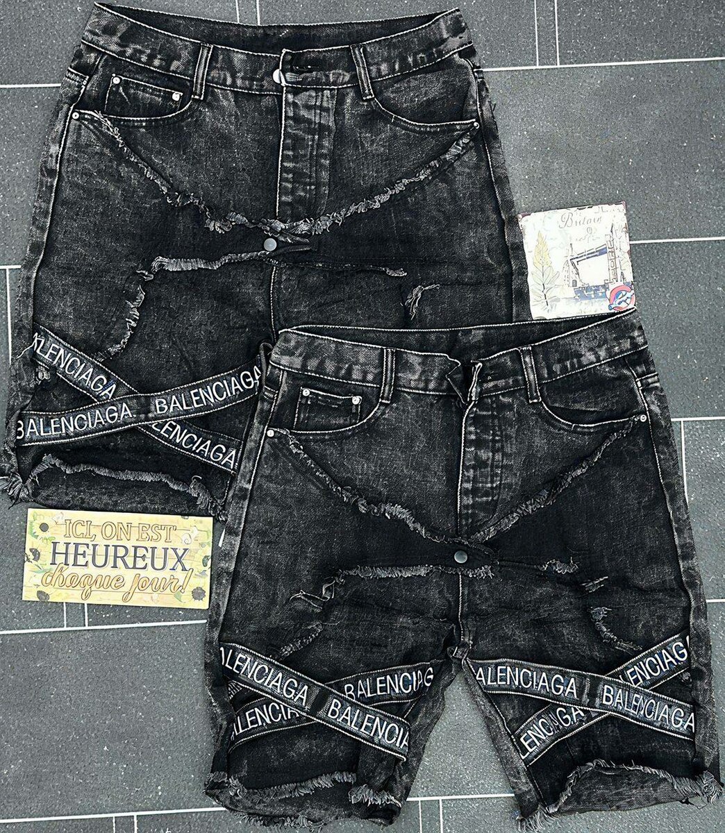 Shorts en denim Lakers tendance