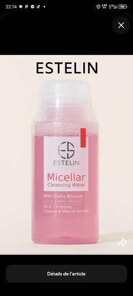 Eau Micellaire Estelin Fleur de Cerisier