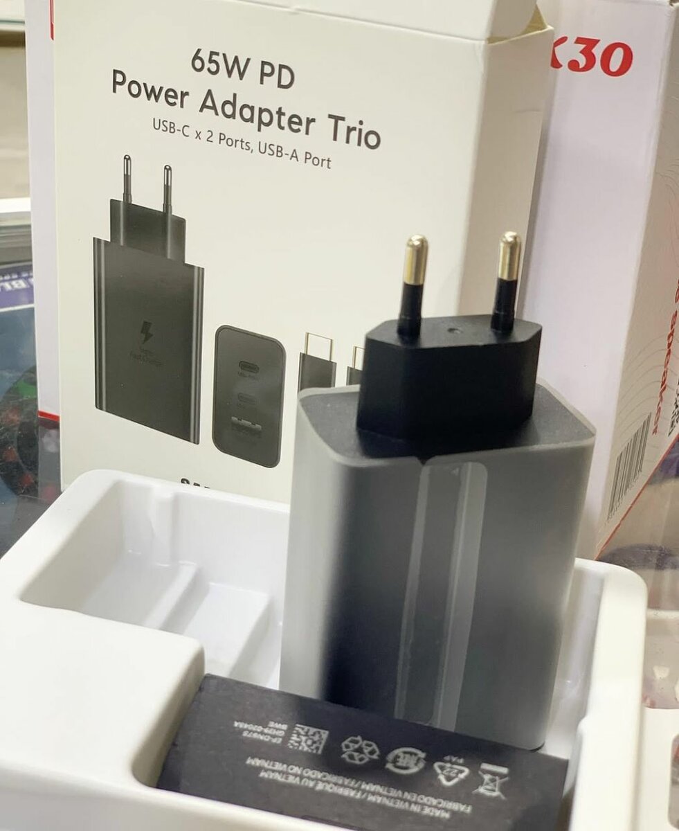 Chargeur Samsung 65W PD Trio