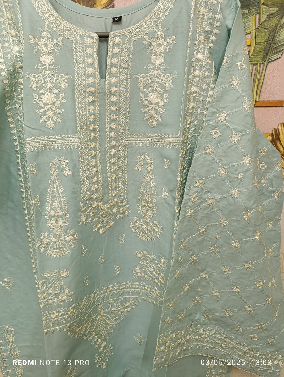 Embroidered 2pc dress