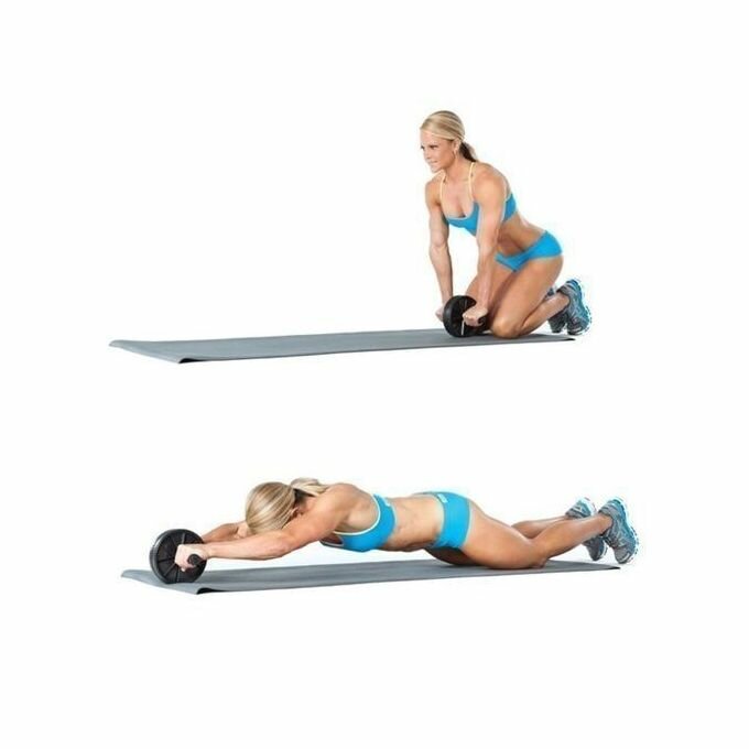 Ab Wheel-Exercice Total Du Corps- Roue Pour Exercice Abdominale - Noir/Vert