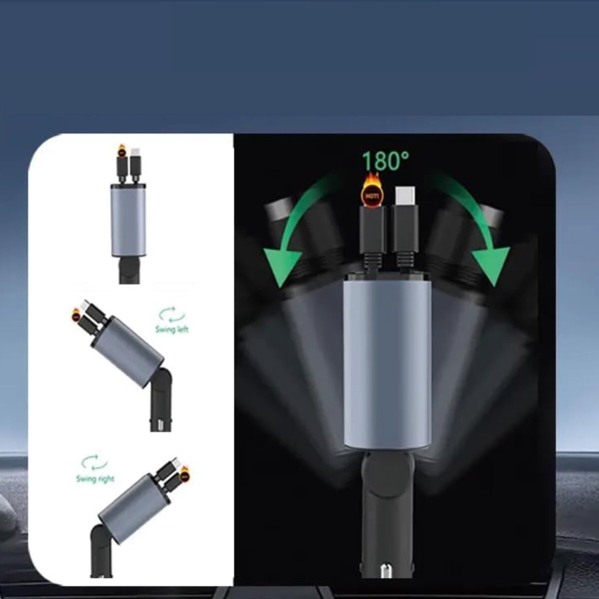 Chargeur Voiture Multi-Ports 120W