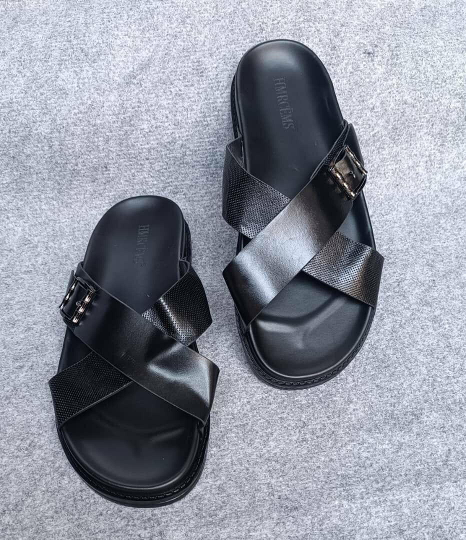 Sandales en cuir élégantes homme