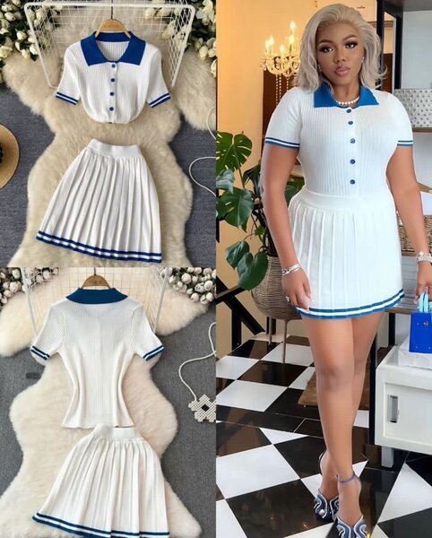 Robe en tricot blanc élégante