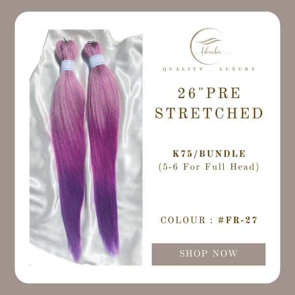 26 inch Prestretched - Colour #FR-27