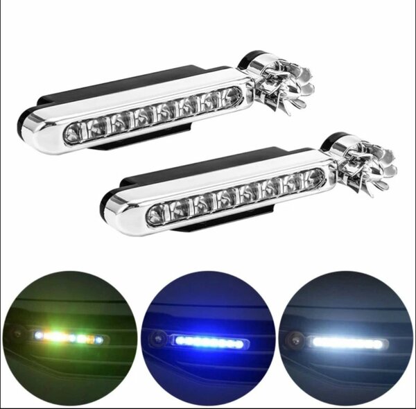 Lumières de voiture colorées