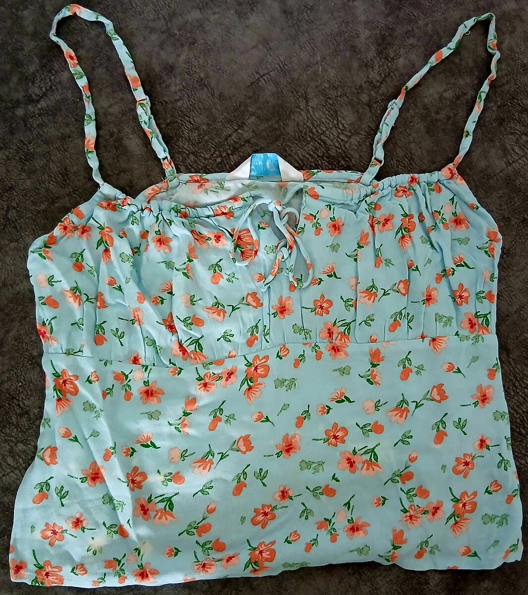 Top fleuri léger été