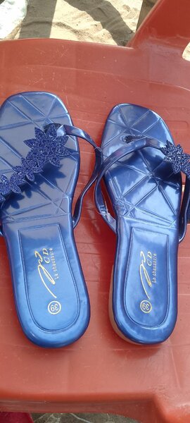 Sandales bleues élégantes