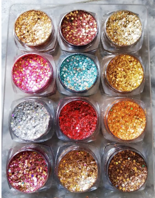 Glitter Jel 3D eyeshadow pack of 12
