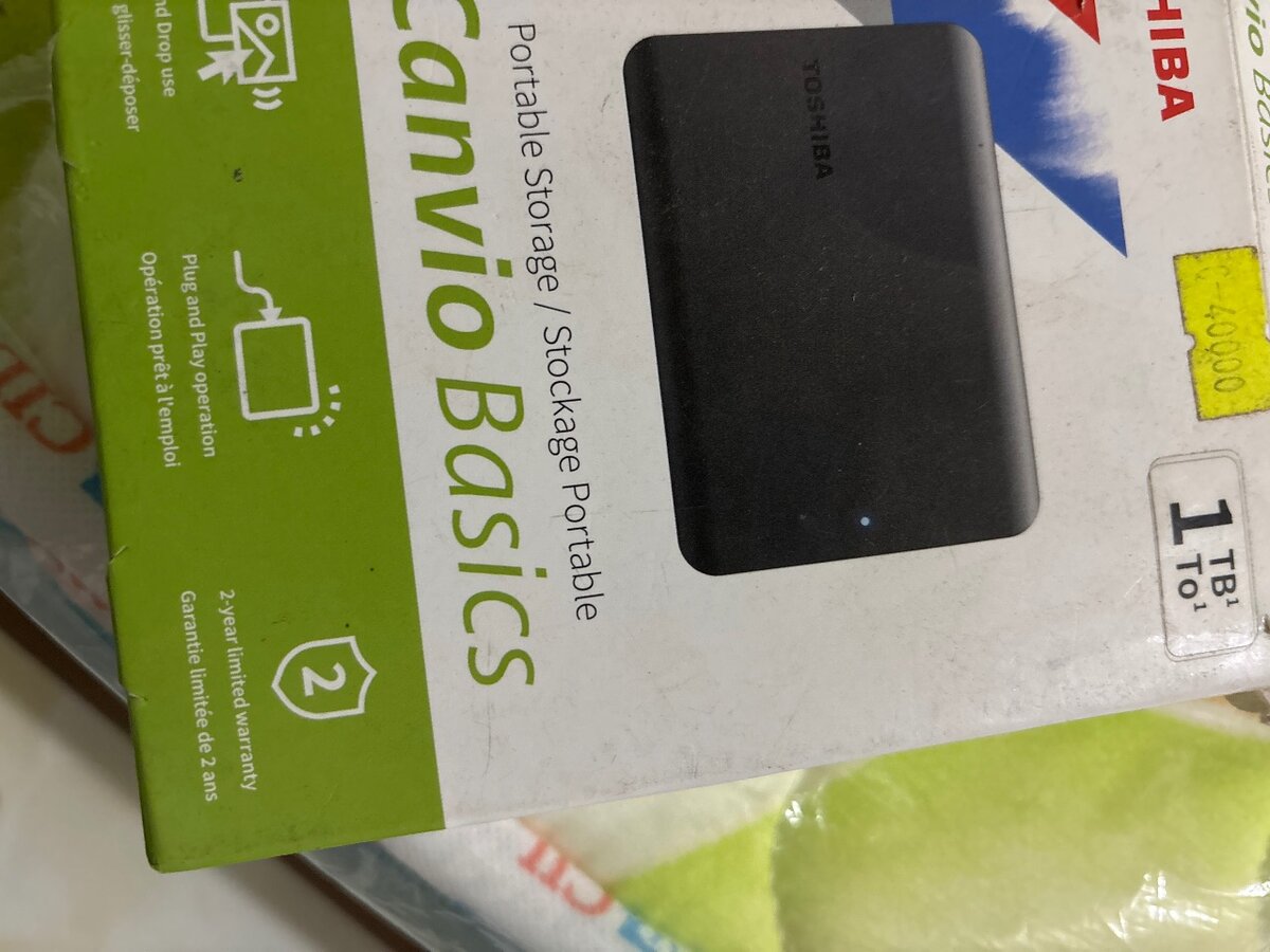 Disque Dur Externe Toshiba 1TB