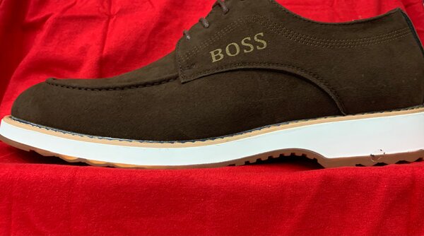 Chaussures derby en daim pour hommes