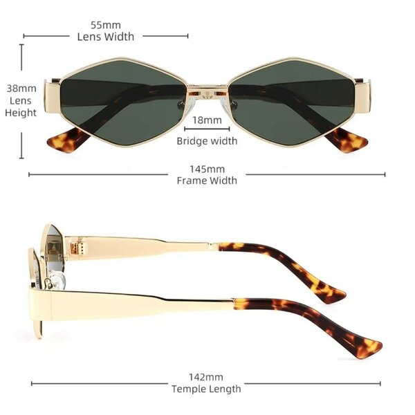 Lunettes de Soleil Géométriques