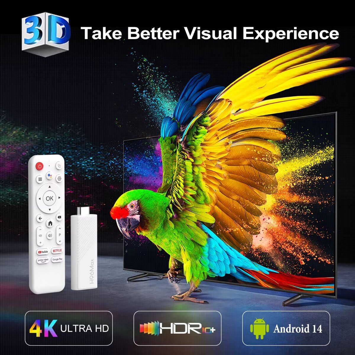 ANDROID TV STICK H96 MAX